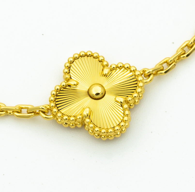 [⭐JeweliWhal] CLOVER 5 MOTIF LASER BRACELET COLLECTION