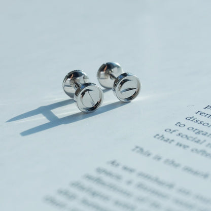 [⭐JeweliWhal]LOVE EARRINGS SILVER 10MM