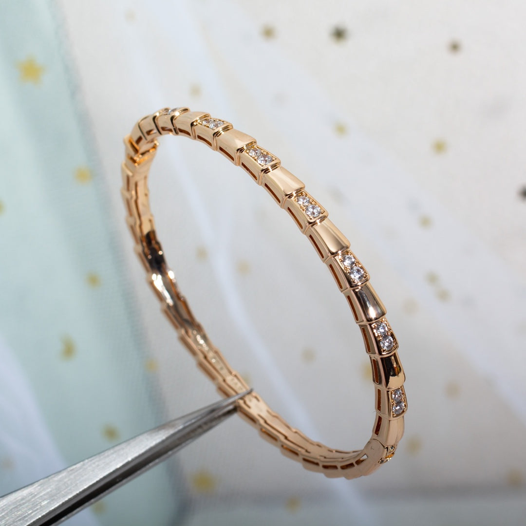 [⭐JeweliWhal]SERPENTI BRACELET PINK GOLD DIAMOND
