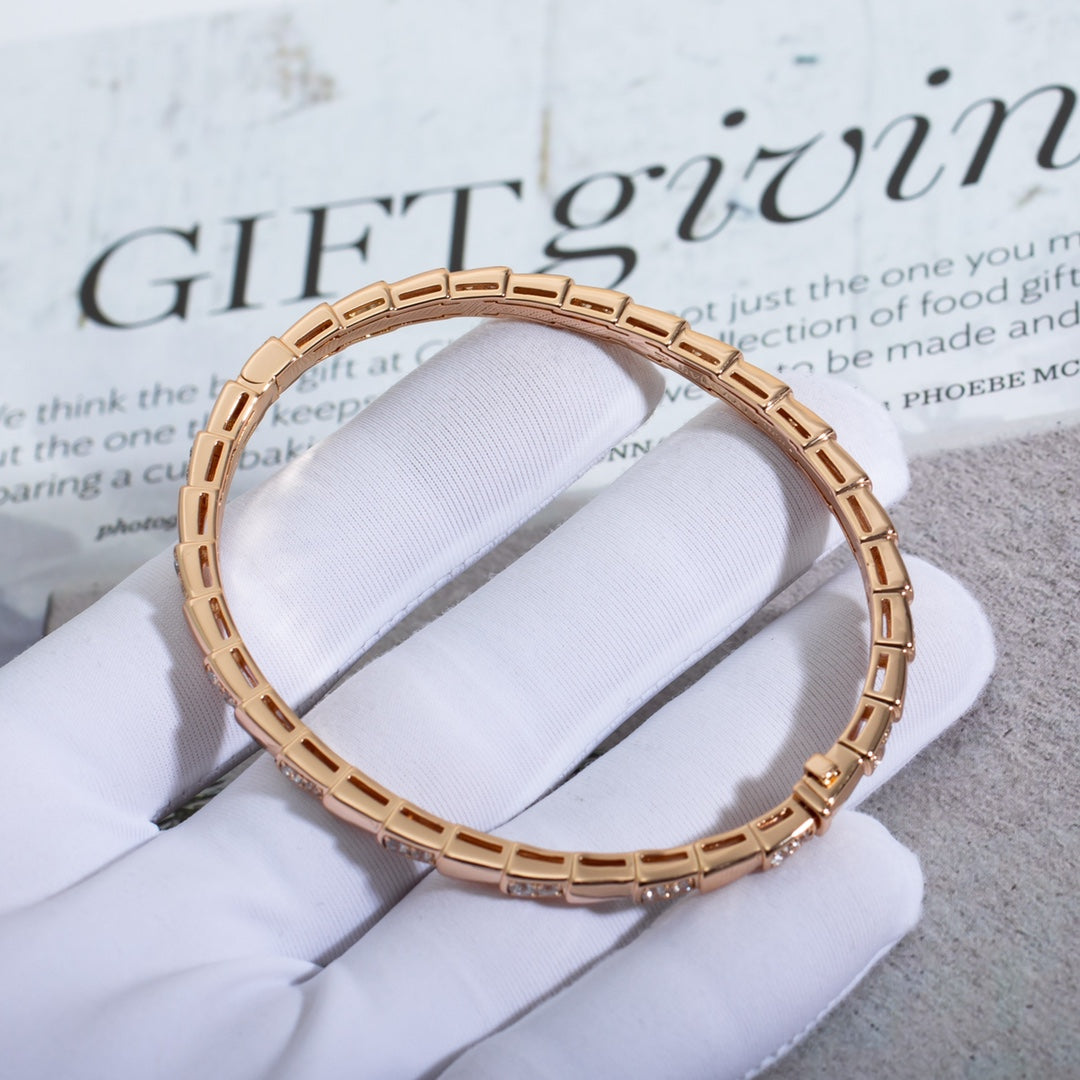 [⭐JeweliWhal]SERPENTI BRACELET PINK GOLD DIAMOND