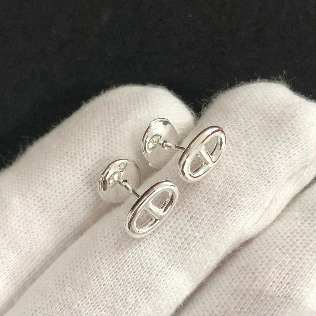 [⭐JeweliWhal]CHAINE SMALL EARRINGS GOLD AND SILVER
