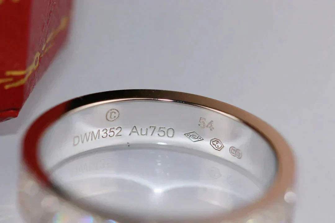 [⭐JeweliWhal]LOVE RING 3.6MM DIAMOND PAVED