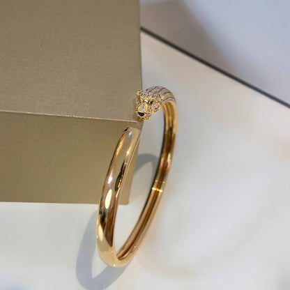 [⭐JeweliWhal]PANTHERE GOLD DIAMOND OPEN BRACELET