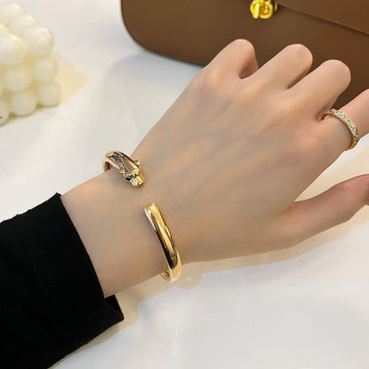 [⭐JeweliWhal]PANTHERE GOLD OPEN BRACELET