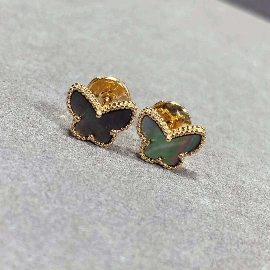 [⭐JeweliWhal]BUTTERFLY DARK MOP  EARRINGS