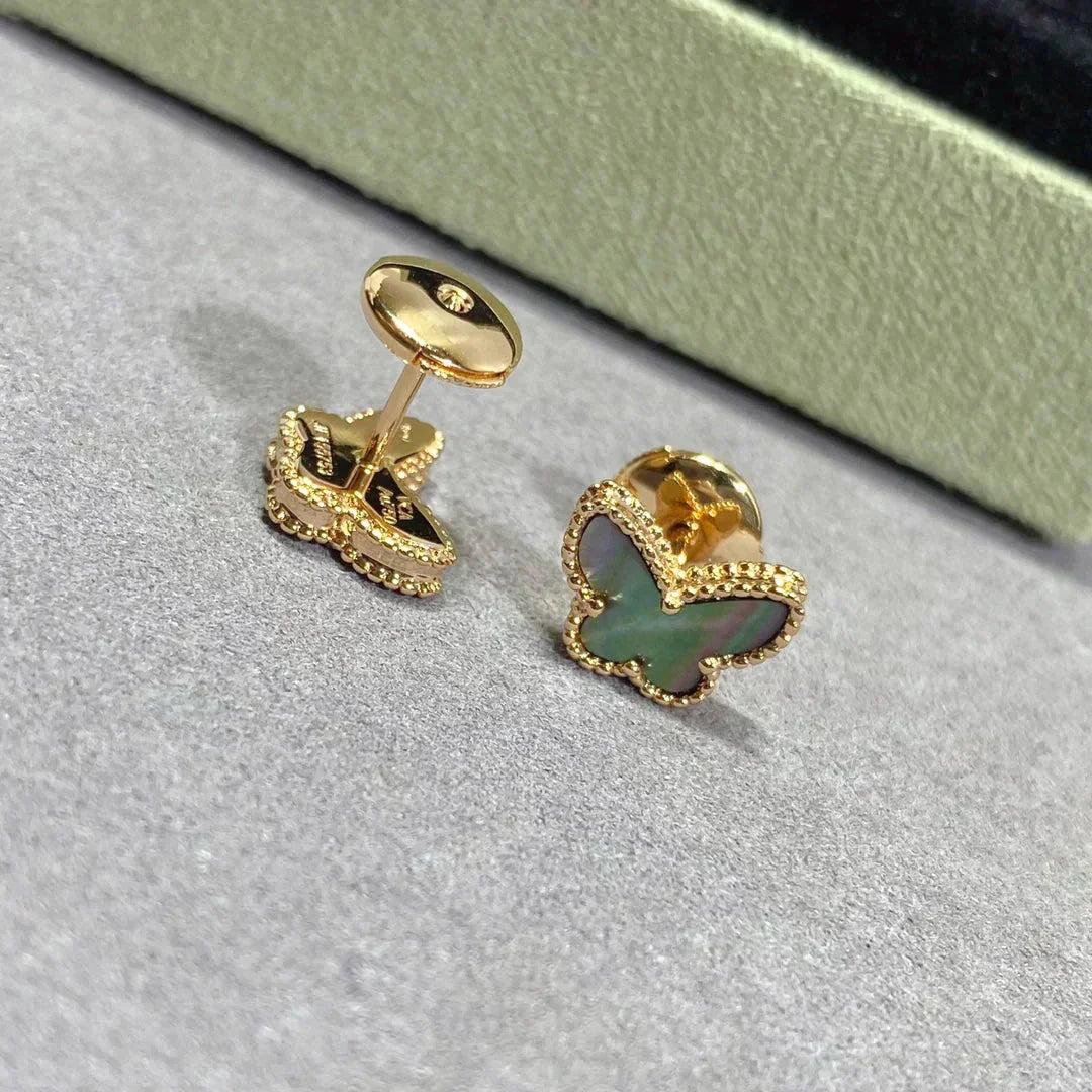 [⭐JeweliWhal]BUTTERFLY DARK MOP  EARRINGS