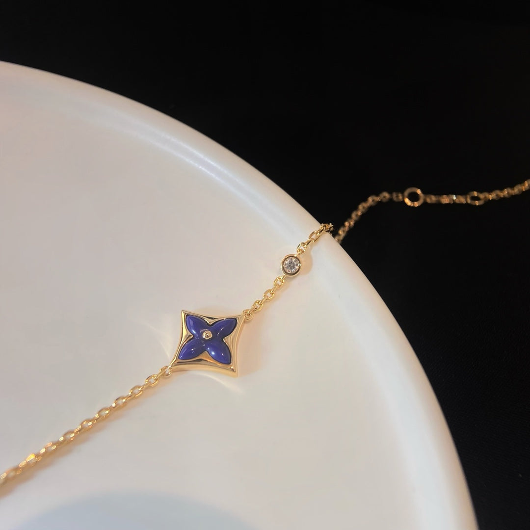 [⭐JeweliWhal]COLOR STAR PINK GOLD DIAMOND BRACELET
