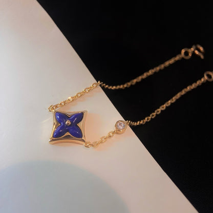 [⭐JeweliWhal]COLOR STAR PINK GOLD DIAMOND BRACELET