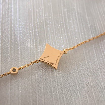 [⭐JeweliWhal]COLOR STAR PINK GOLD DIAMOND BRACELET
