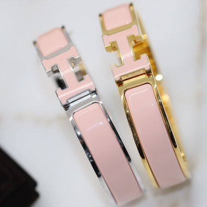 [⭐JeweliWhal]H BRACELET 12MM PINK