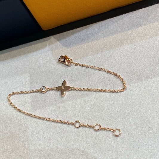 [⭐JeweliWhal]STAR DIAMOND PINK GOLD BRACELET