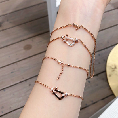 [⭐JeweliWhal]FORCE 10 PINK GOLD DIAMOND NECKLACE