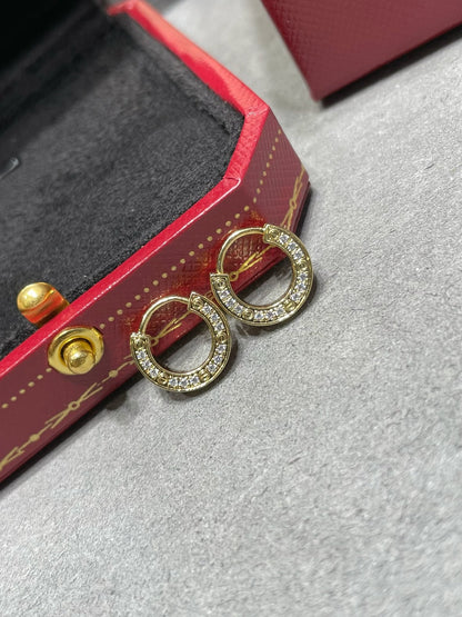 [⭐JeweliWhal]LOVE DIAMOND EARRINGS