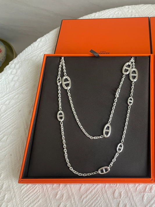 [⭐JeweliWhal]Classic Silver Sweater Chain