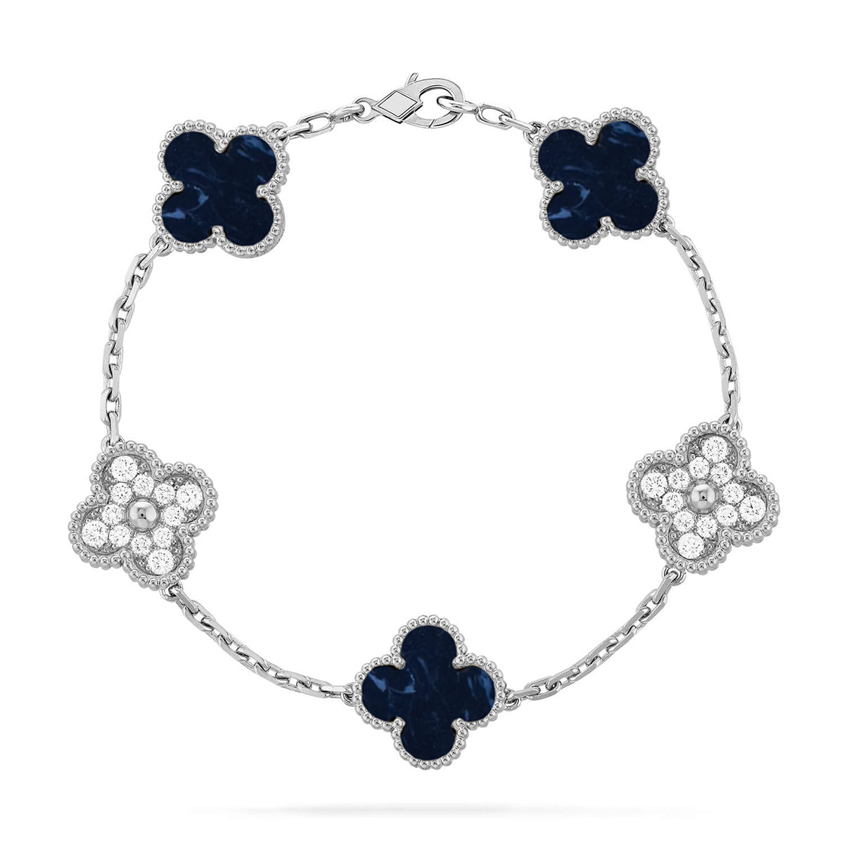 [⭐JeweliWhal]CLOVER 5 MOTIF PIETERSITE BRACELET COLLECTION