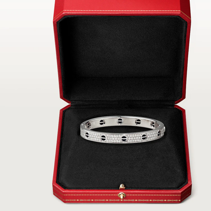 [⭐JeweliWhal]LOVE BRACELET 6.1MM DIAMOND-PAVED CERAMIC