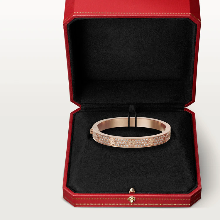 [⭐JeweliWhal]LOVE BRACELET 6.1MM DIAMOND-PAVED