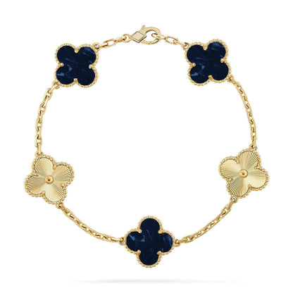 [⭐JeweliWhal]CLOVER 5 MOTIF PIETERSITE BRACELET COLLECTION