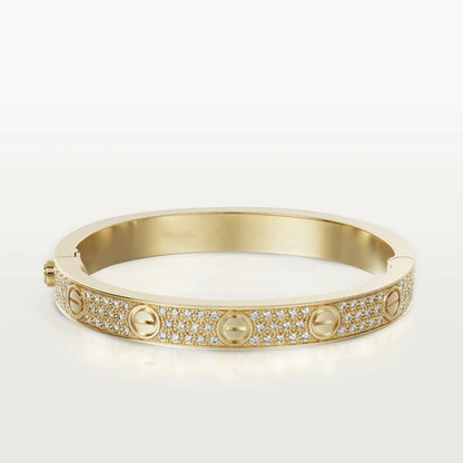 [⭐JeweliWhal]LOVE BRACELET 6.1MM DIAMOND-PAVED