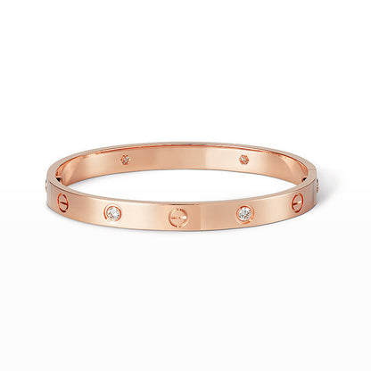 [⭐JeweliWhal]LOVE BRACELET 6.1MM 4 DIAMONDS