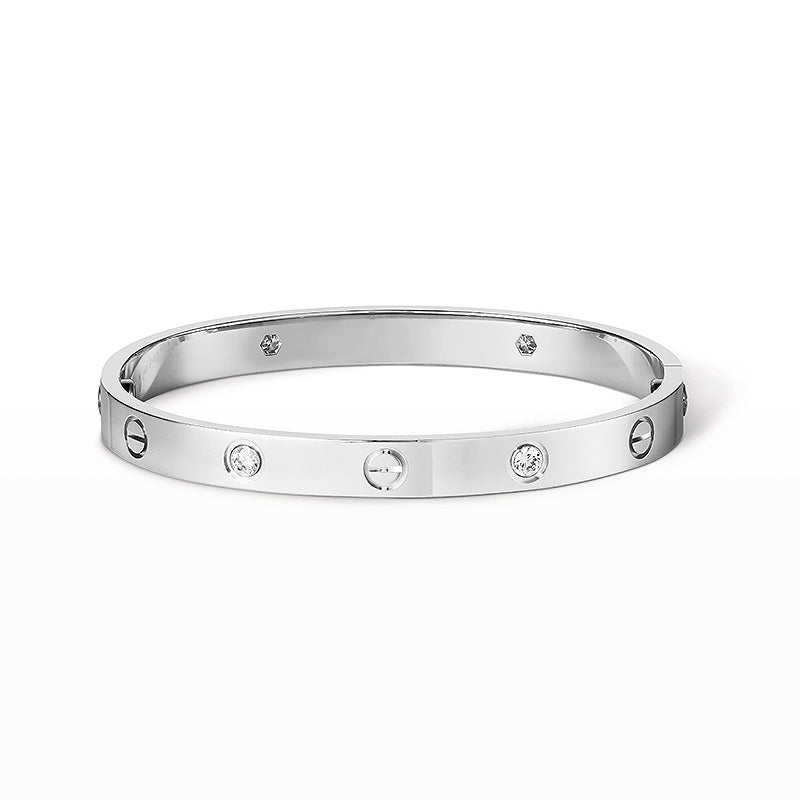 [⭐JeweliWhal]LOVE BRACELET 6.1MM 4 DIAMONDS