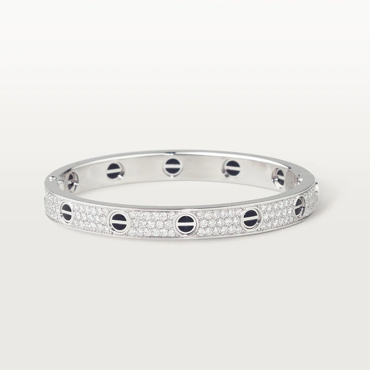 [⭐JeweliWhal]LOVE BRACELET 6.1MM DIAMOND-PAVED CERAMIC