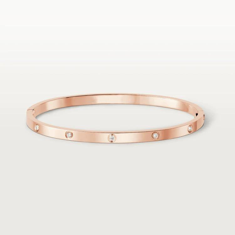 [⭐JeweliWhal]LOVE BRACELET 3.65MM 10 DIAMONDS