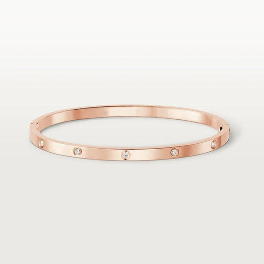 [⭐JeweliWhal]LOVE BRACELET 3.65MM 10 DIAMONDS