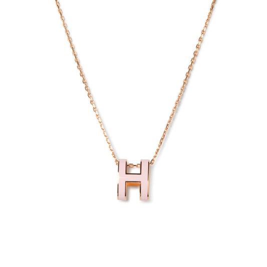 [⭐JeweliWhal]POP H PEDANT PINK GOLD