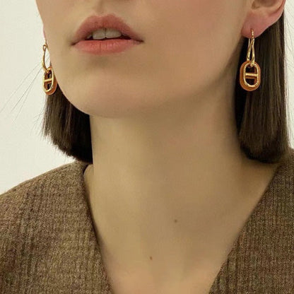 [⭐JeweliWhal]HM O'MAILLON GOLD EARRINGS