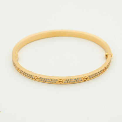 [⭐JeweliWhal]LOVE BRACELET 3.65MM DIAMOND-PAVED