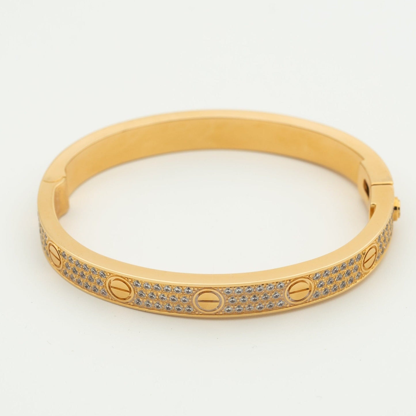 [⭐JeweliWhal]LOVE BRACELET 6.1MM DIAMOND-PAVED