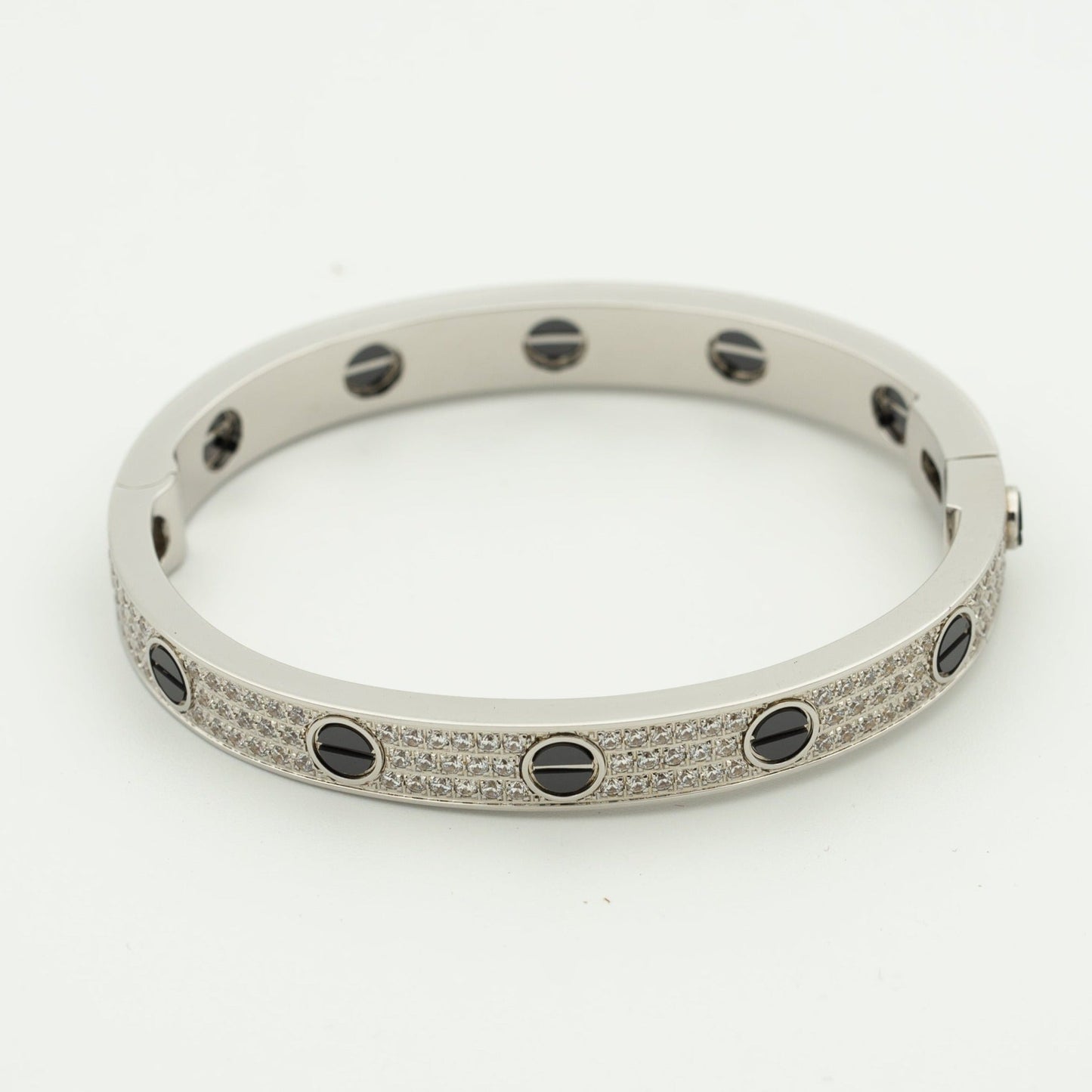[⭐JeweliWhal]LOVE BRACELET 6.1MM DIAMOND-PAVED CERAMIC
