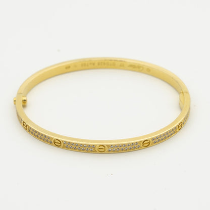 [⭐JeweliWhal]LOVE BRACELET 3.65MM DIAMOND-PAVED