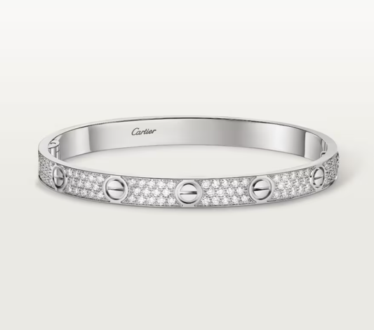 [⭐JeweliWhal]NEW-LOVE-6.1MM-Width Diamond-Studded Bracelet