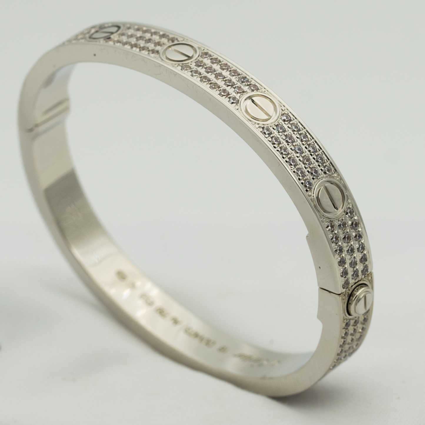 [⭐JeweliWhal]LOVE BRACELET 6.1MM DIAMOND-PAVED