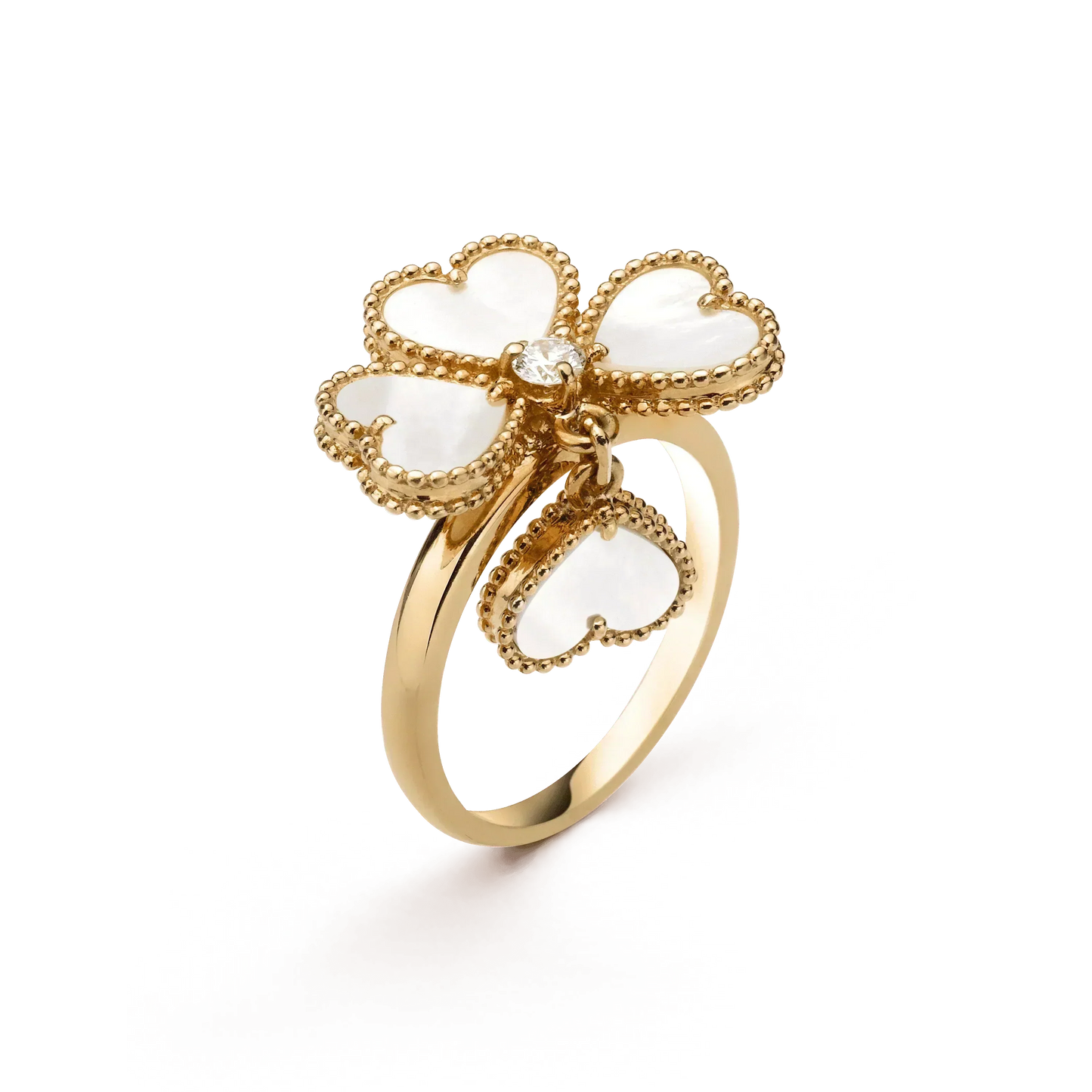[⭐JeweliWhal]SWEET CLOVER WHITE MOP RING