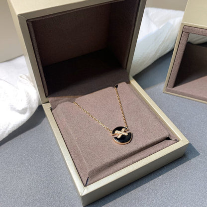 [⭐JeweliWhal]JEUX DE PINK GOLD DIAMOND NECKLACE