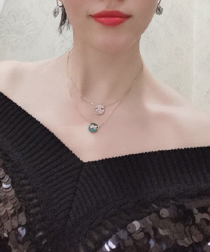 [⭐JeweliWhal]JEUX DE ROSE GOLD DIAMOND NECKLACE