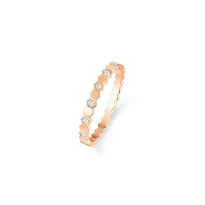 [⭐JeweliWhal]BEE LOVE RING PINK GOLD DIAMOND