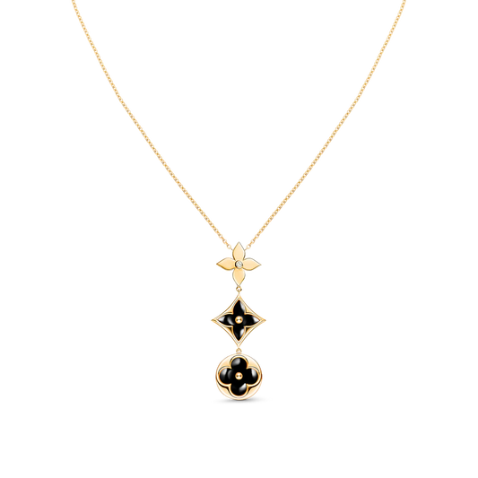[⭐JeweliWhal]STAR AND SUN ONYX PINK GOLD NECKLACE