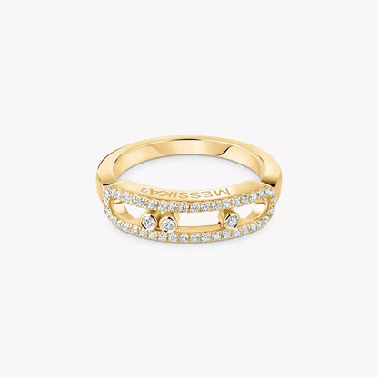 [⭐JeweliWhal] Baby Move Gold Diamond Pave_ Ring