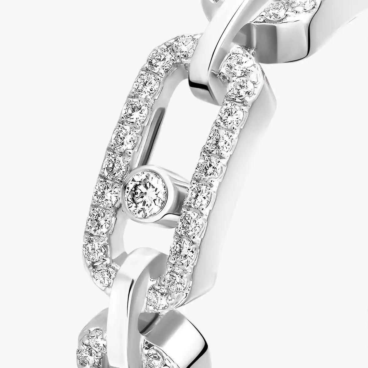 [⭐JeweliWhal]Move Link Pave_-Set Diamond Ring in Gold