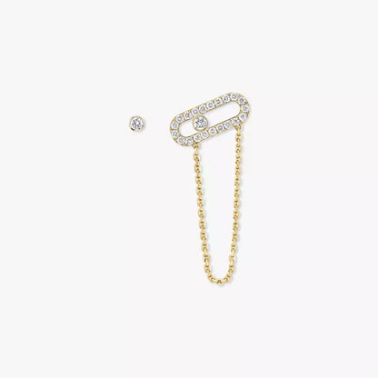 [⭐JeweliWhal]Move Uno Diamond Earrings