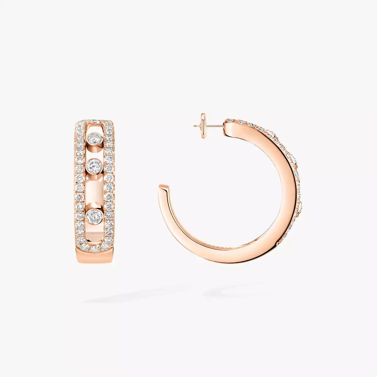 [⭐JeweliWhal]Diamond Pave_ Hoop Earrings Move