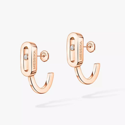 [⭐JeweliWhal]Diamond Mini Hoop Earrings Move Classique