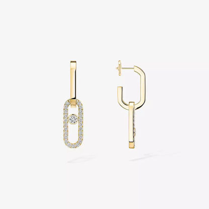 [⭐JeweliWhal]Move Link Diamond Earrings