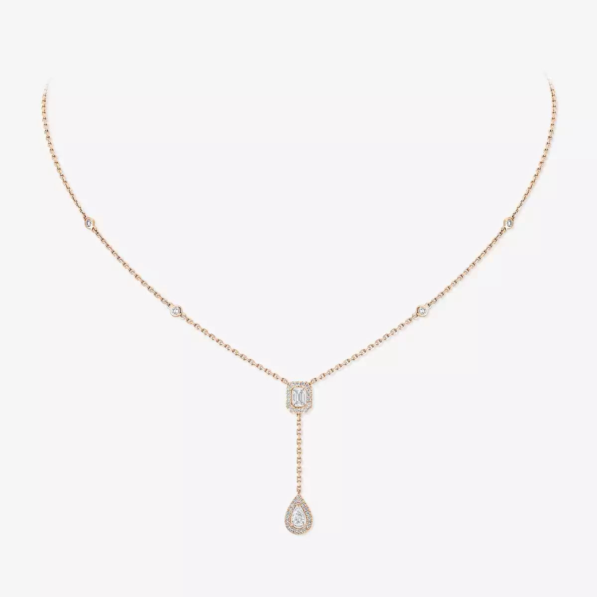 [⭐JeweliWhal]Gold Diamond Tie Necklace