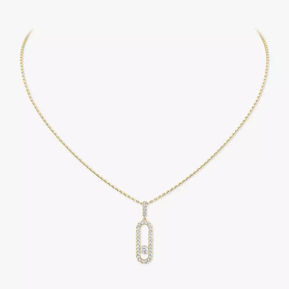 [⭐JeweliWhal]Move Uno Diamond Necklace in Rose Gold