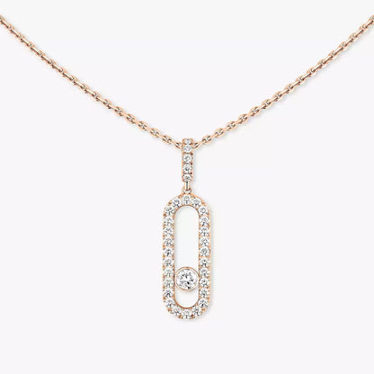 [⭐JeweliWhal]Move Uno Diamond Necklace in Rose Gold